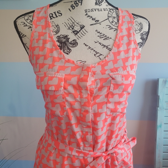 The Gap Button up Valentine Pink Shirt Dress - Picture 3 of 7